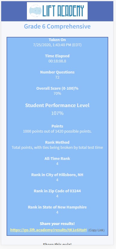 Mobile Results
